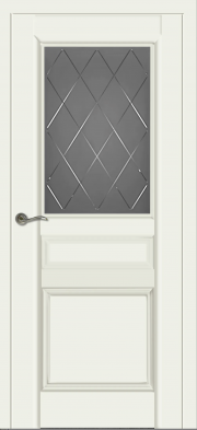 Валенсия ДО графит с фрезеровкой Белый