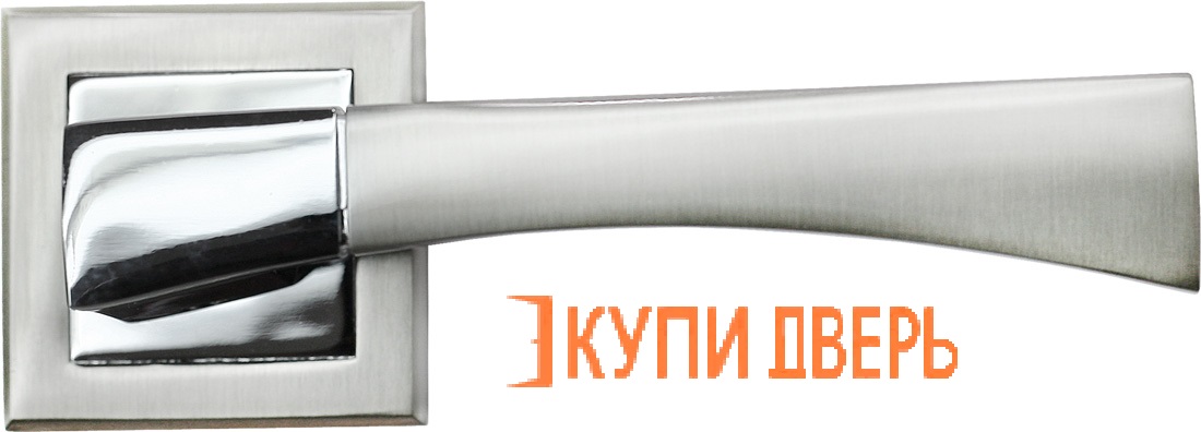 Ручка дверная RAP 12-S SN/CP Белый никель/Хром