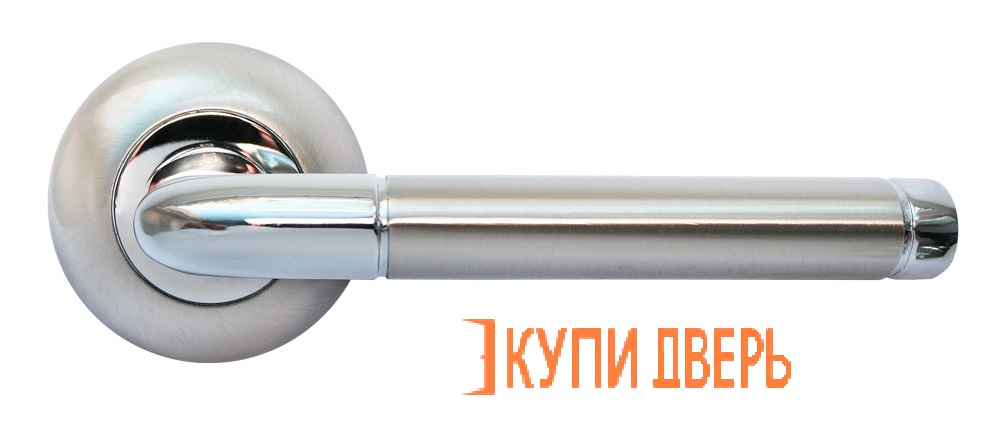 Ручка дверная RAP 2 SN/CP Белый никель/Хром