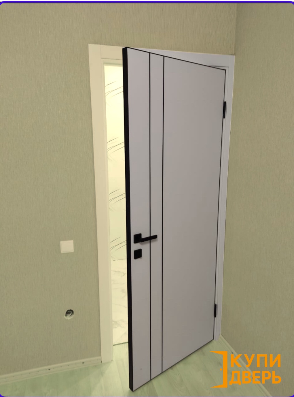 Дверь межкомнатная el-Porta Порта 58 4AB покрытие экошпон белый ...