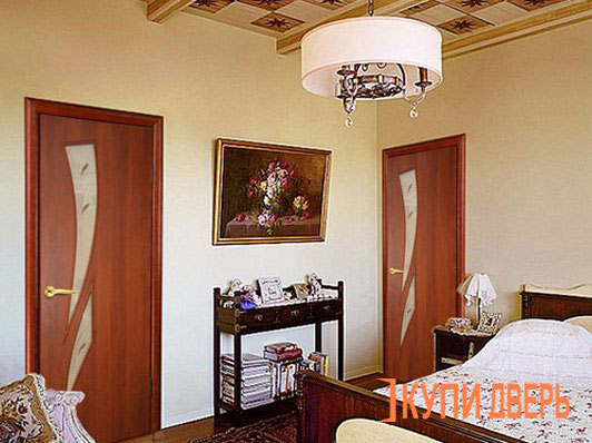 Двери МДФ фото в интерьере спальни