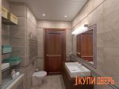 Двери цвета орех в интерьере, фото 7