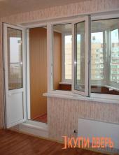 Двери на балкон пластиковые, фото 1